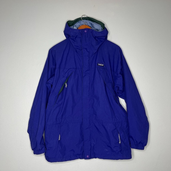Patagonia Jackets & Coats Patagonia Blue Rain Jacket L Poshmark